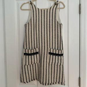 ZARA NAVY STRIPED JUMPER DRESS
